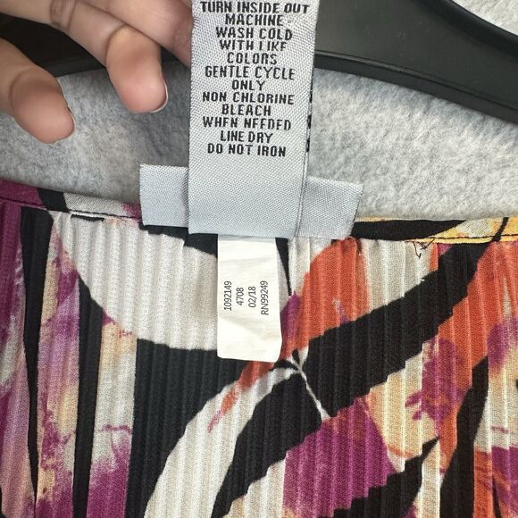 Catherines Chiffon Tunic Top Womens Plus 3X Festival Boho Sheer Beaded Blouse - Picture 6 of 9